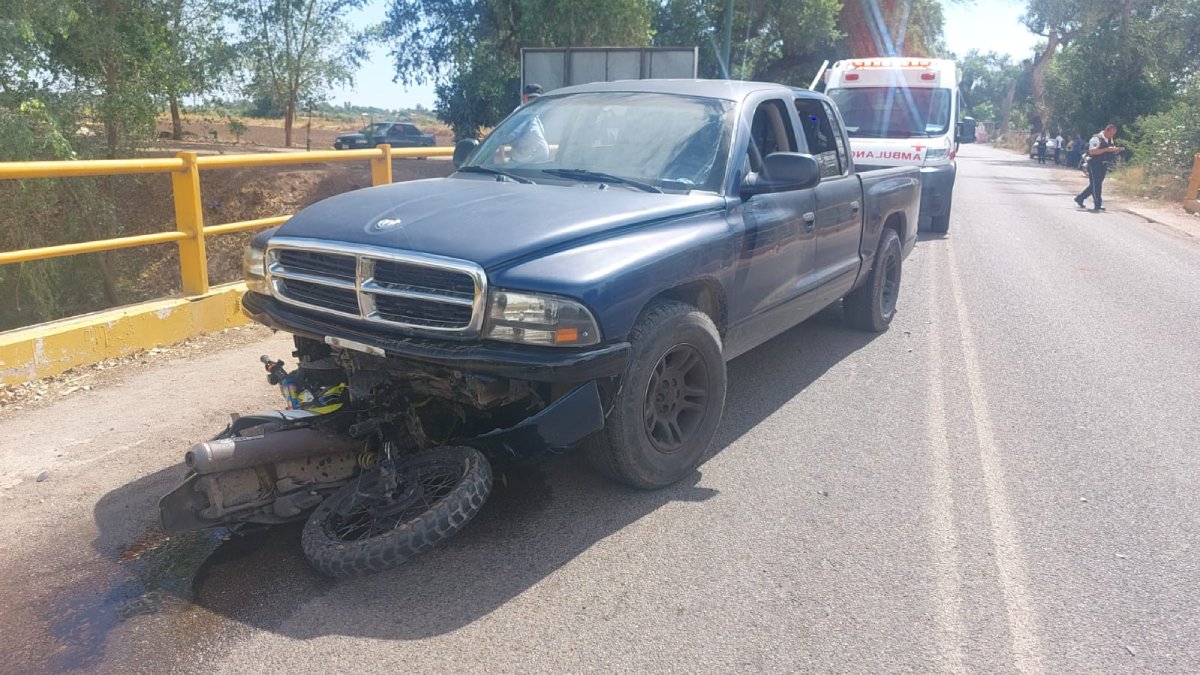 Vecino de Alhuey, pierde la vida en accidente al circular en su motocicleta, en Angostura