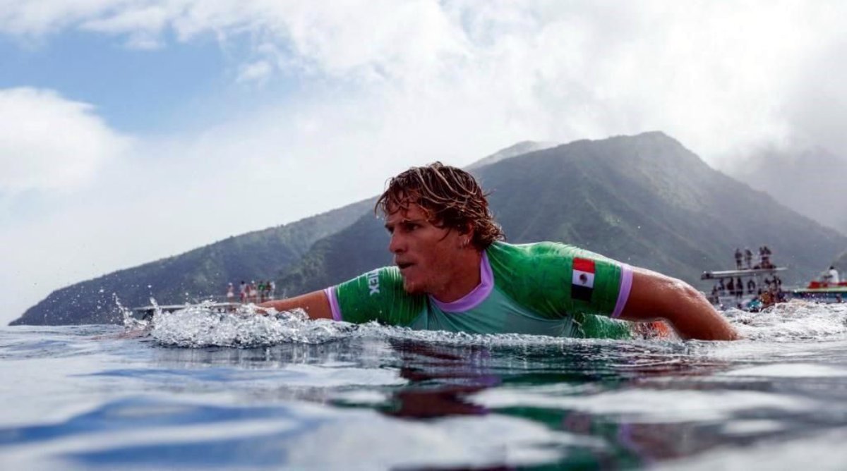 Alan Cleland con histórico debut para México en surf de los Juegos Olímpicos 2024