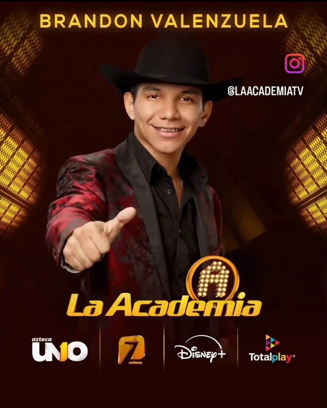 ¡Guasave presente en La Academia! Brandon Valenzuela el joven talento de Bamoa