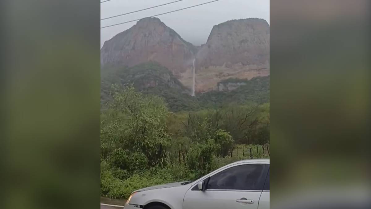 Resurge la cascada de El Salto en El Reparo, Choix