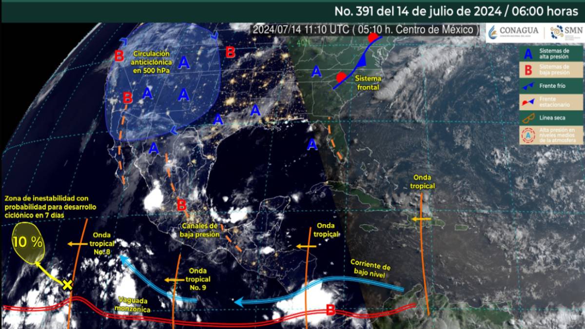 Probabilidad de lluvias, calor y nubosidad; así el clima para este domingo en Sinaloa