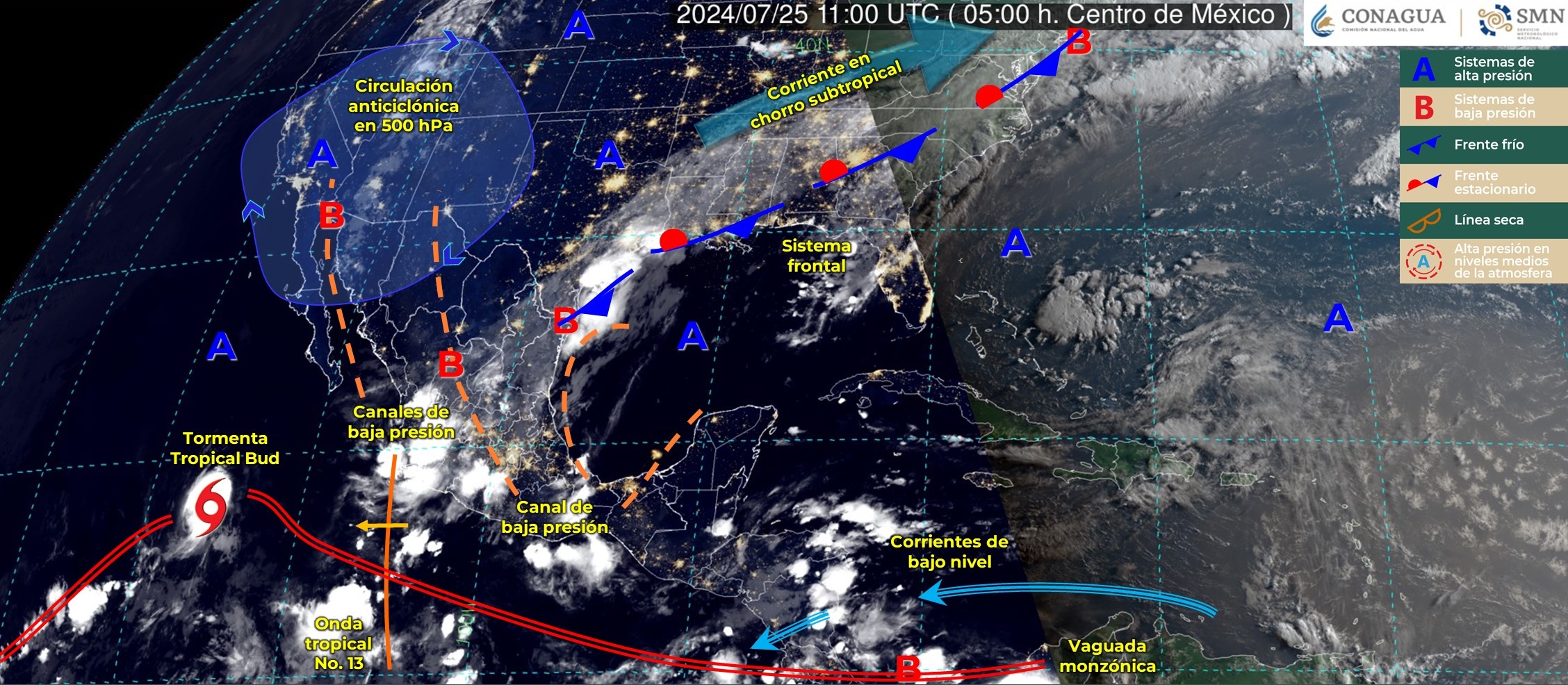 ¡Adios Bud! La tormenta tropical ubicada en el Pacífico sigue adentrándose en aguas profundas