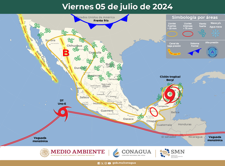¡Estuvo cerca! La depresión tropical Aletta pasa de largo frente a Sinaloa y ya no representa peligro