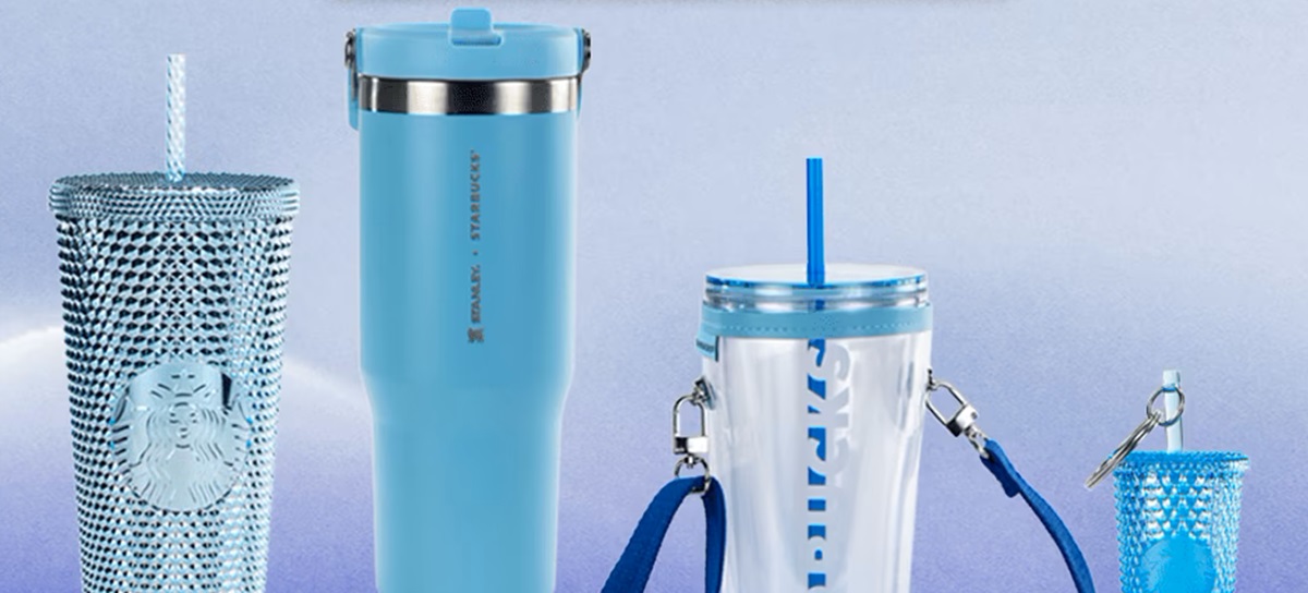 ¡Ahora en tono claro! Starbucks alista nuevo vaso Stanley y otras piezas de la colección azul