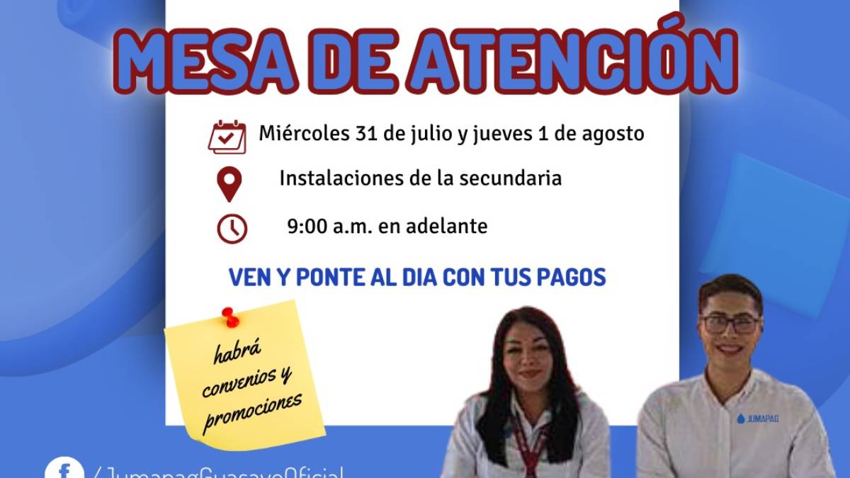 ¿Debes a Jumapag? ¡Atentos! llevarán mesas de atención esta semana a Roberto Barrios y Las Moras, Guasave