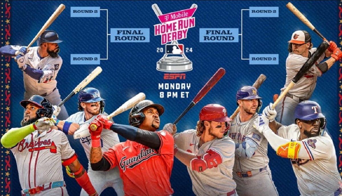 Listos los ocho cañoneros para el HR Derby 2024 de las Mayores