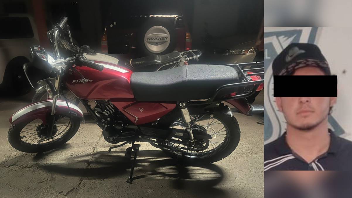 ¡Se le acabó el raite! Detienen a un sujeto en moto con reporte de robo
