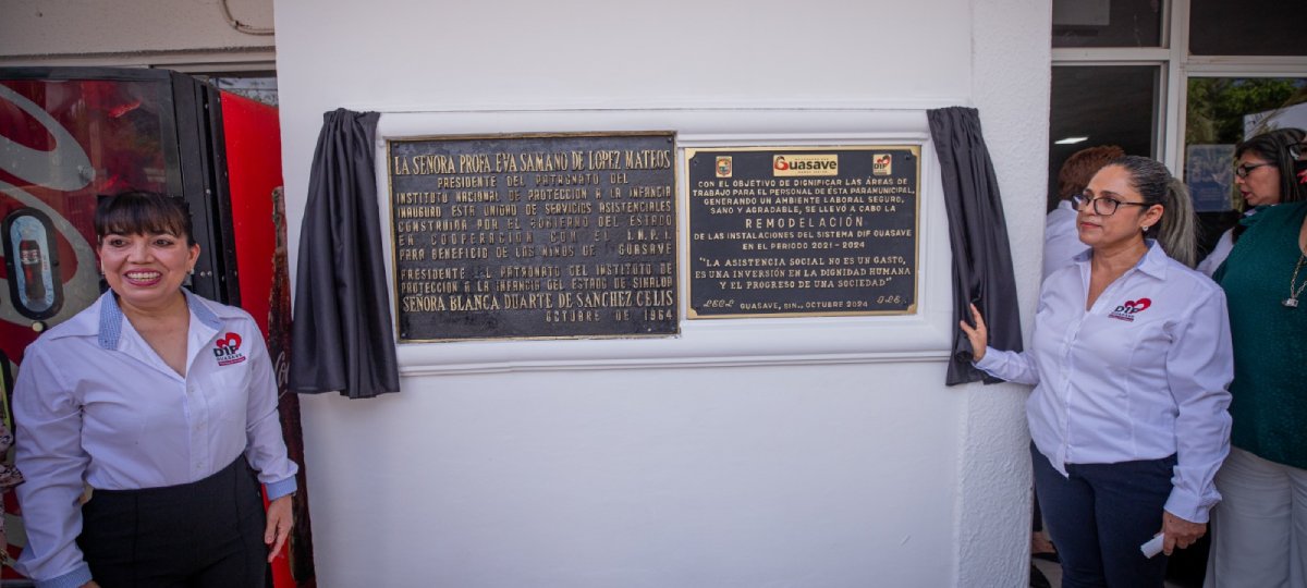 DIF Guasave cumple 60 años de historia; develan placa y remodelan instalaciones así como el Asilo de Ancianos