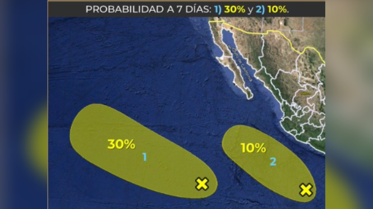 Existen dos zonas de baja presión en el Océano Pacífico: Meteorólogo