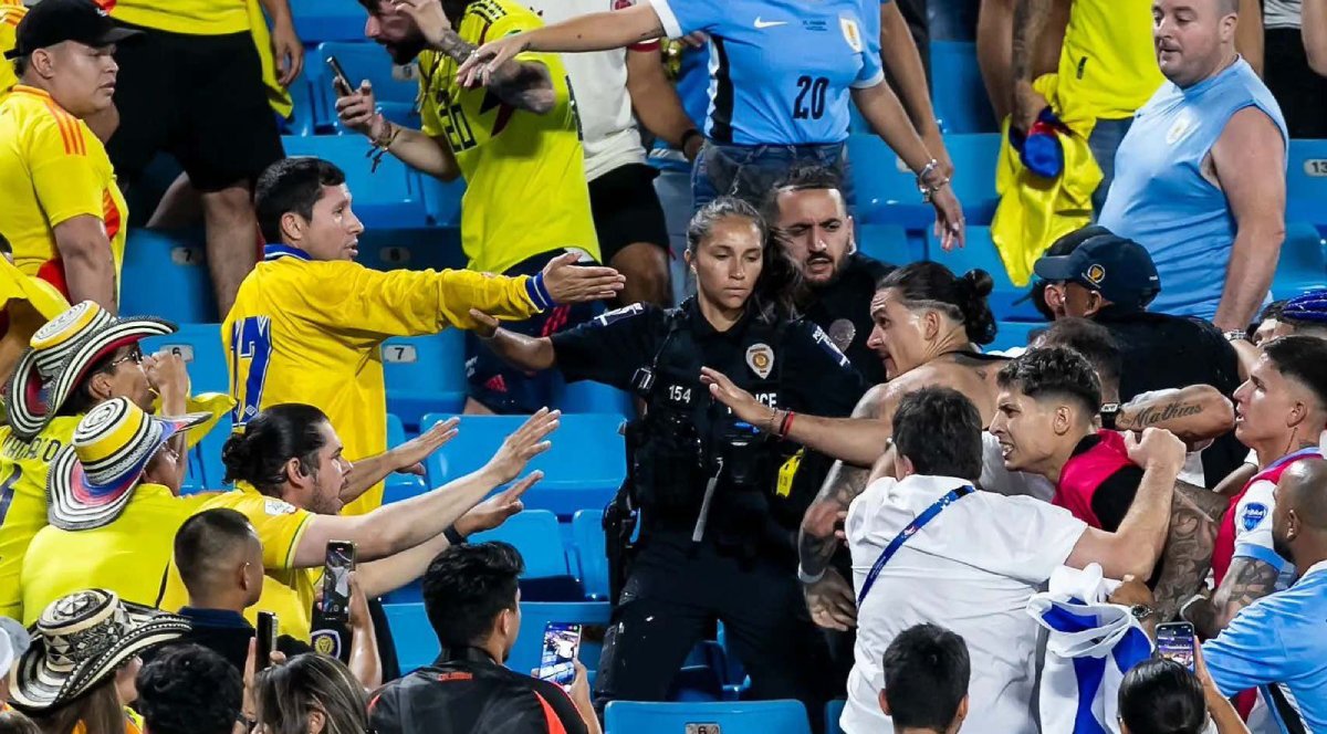 Jugador es sancionado tras el pleito del Uruguay vs Colombia en la Copa América 2024