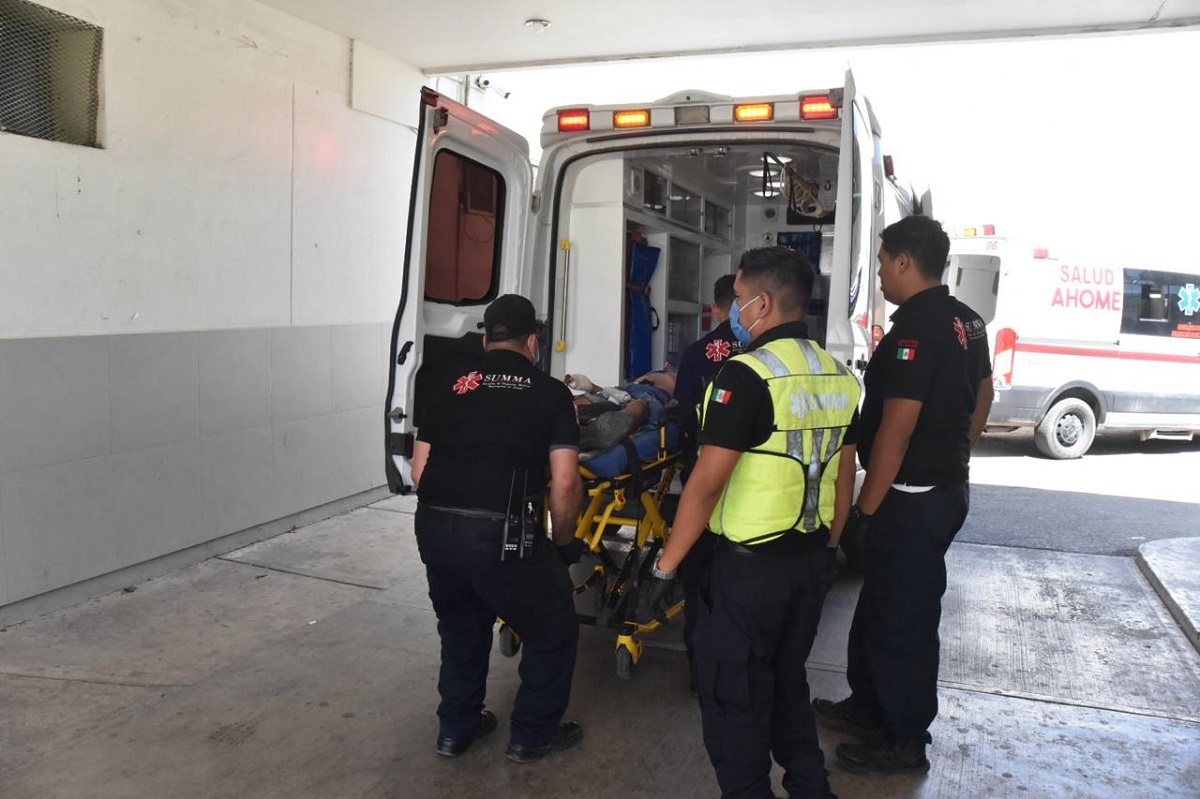 Tres motociclistas lesionados deja accidente en la carretera estatal de Mayocoba, Ahome