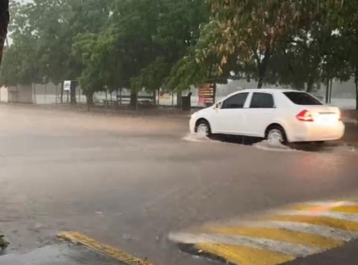 ¡Se vino el agua! Fuerte lluvia azota Culiacán con rachas de viento y actividad eléctrica
