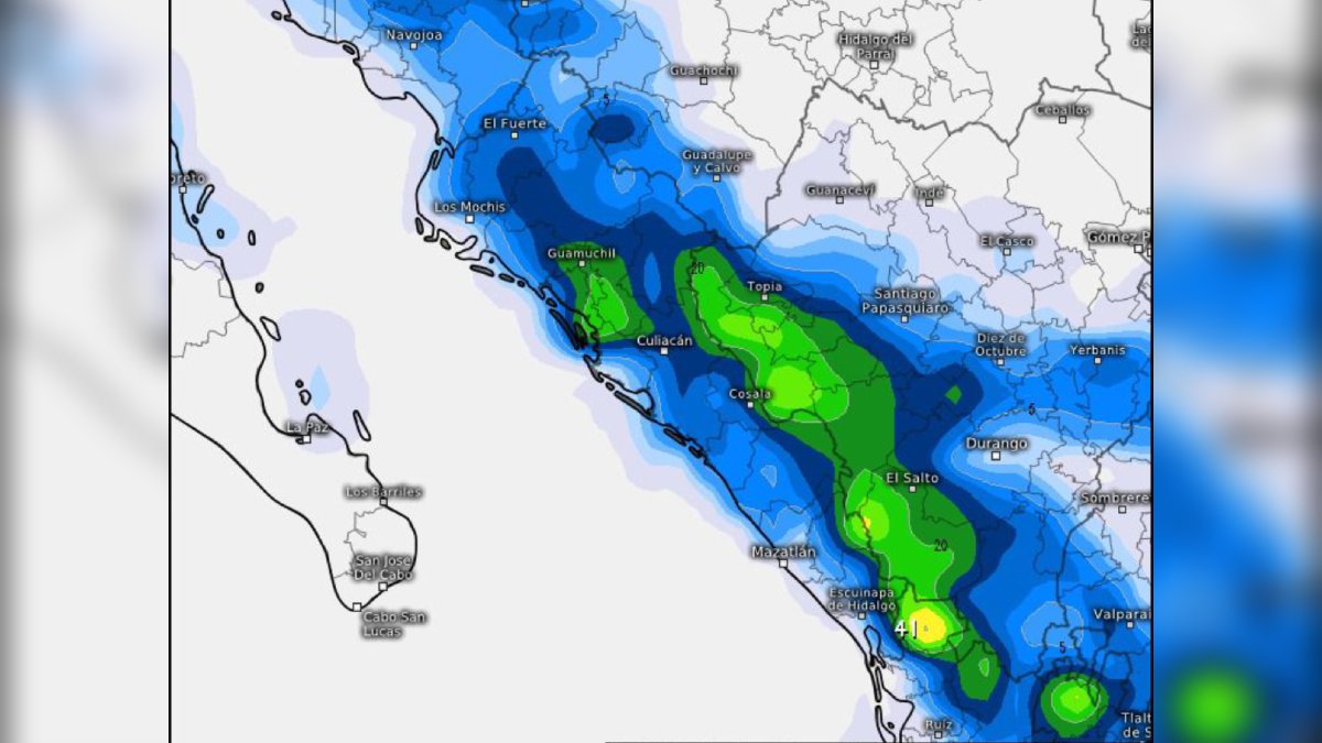 Continuarán las lluvias en la mayor parte de Sinaloa durante este fin de semana: Protección Civil