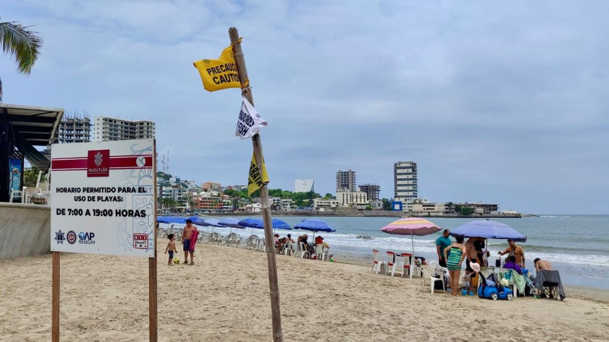 ¡Cuidado! Se esperan olas de entre dos y tres metros de altura en Mazatlán por mar de fondo