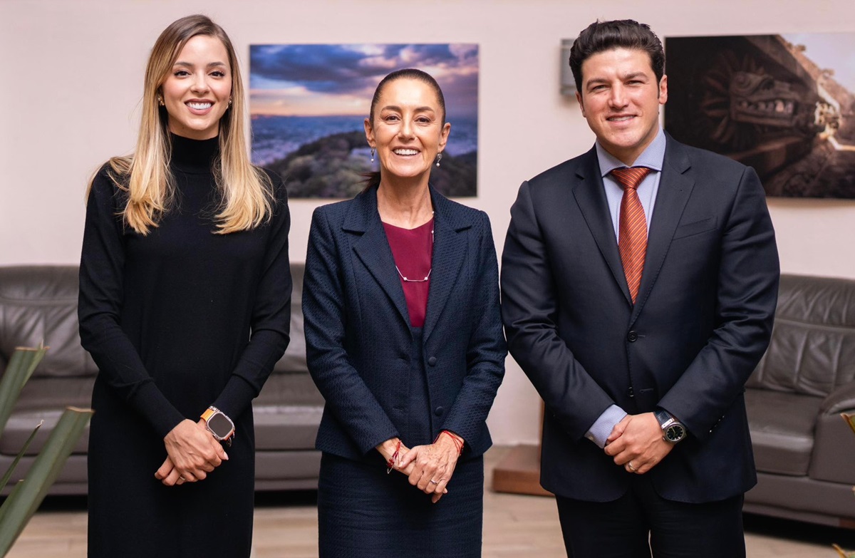 ¿Qué platicaron? Claudia Sheinbaum recibe a Samuel García y Mariana Rodríguez