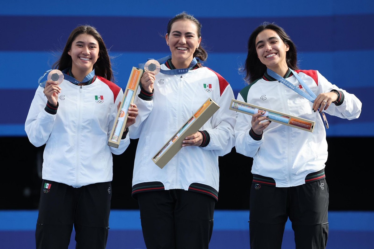 ¡Es bronce! México suma su primera medalla en París 2024 en tiro con arco femenil