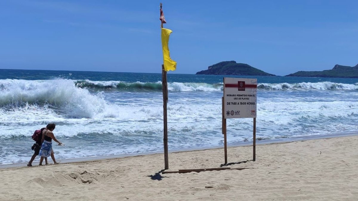 Se genera mar de fondo y oleaje elevado en playas de Mazatlán