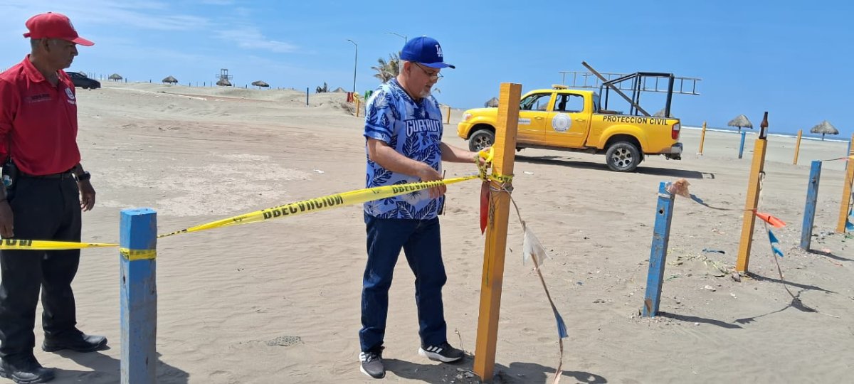 ¡Atención bañistas! Por mar de fondo Protección Civil cierra playas de Guasave