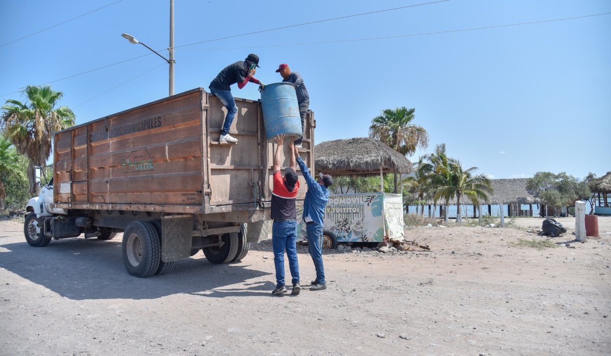Se incrementa 100% generación de basura en la playa de El Maviri durante este verano 2024