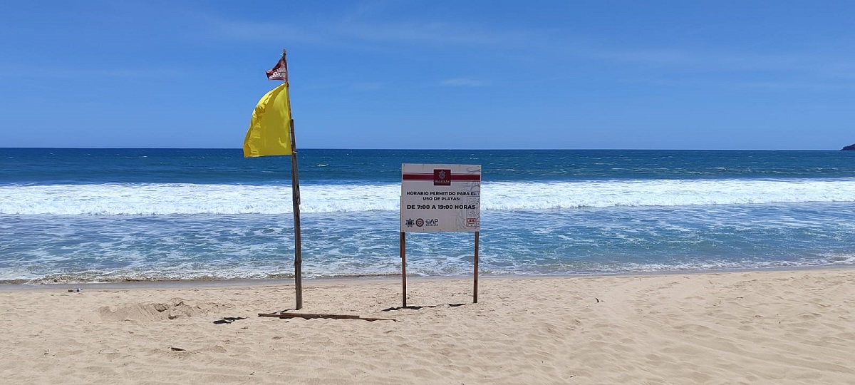 Habrá mar de fondo en Mazatlán hasta el fin de semana; vigilarán a turistas y su renuencia