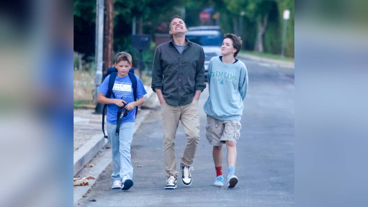 Ben Affleck sonríe junto a sus hijos en medio de la separación con Jennifer Lopez