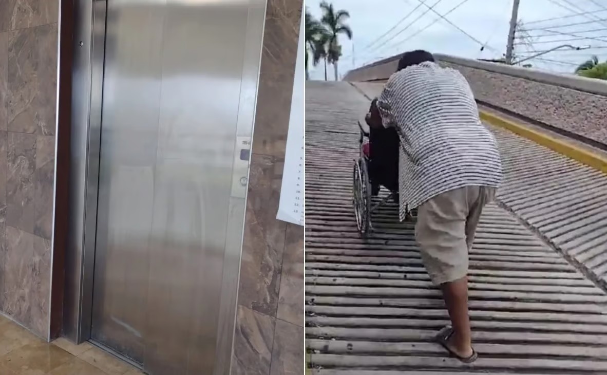 Fuera de servicio elevador en el Hospital de Zona No. 49 del IMSS en Los Mochis