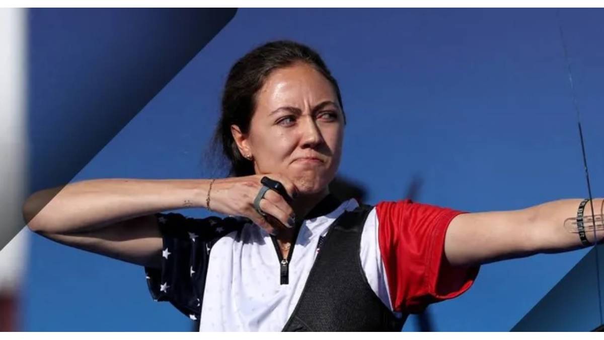 Le hizo el feo a México y fue eliminada por una mexicana en tiro con arco en París 2024