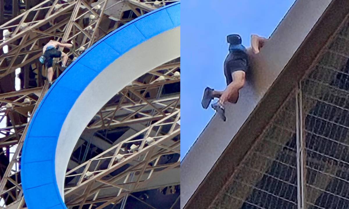 VIDEO: Evacuan la Torre Eiffel por un escalador justo antes de la clausura de los Juegos Olímpicos