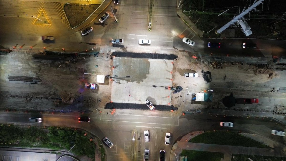 Abierta la circulación del cruce del bulevar Orquídeas y Rolando Arjona; esperan terminar la obra en enero