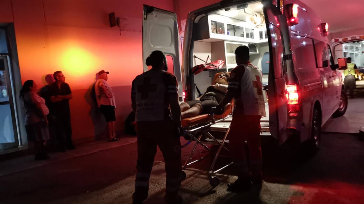 Accidente entre dos motocicletas en el Aguajito Ahome, deja mujeres lesionadas