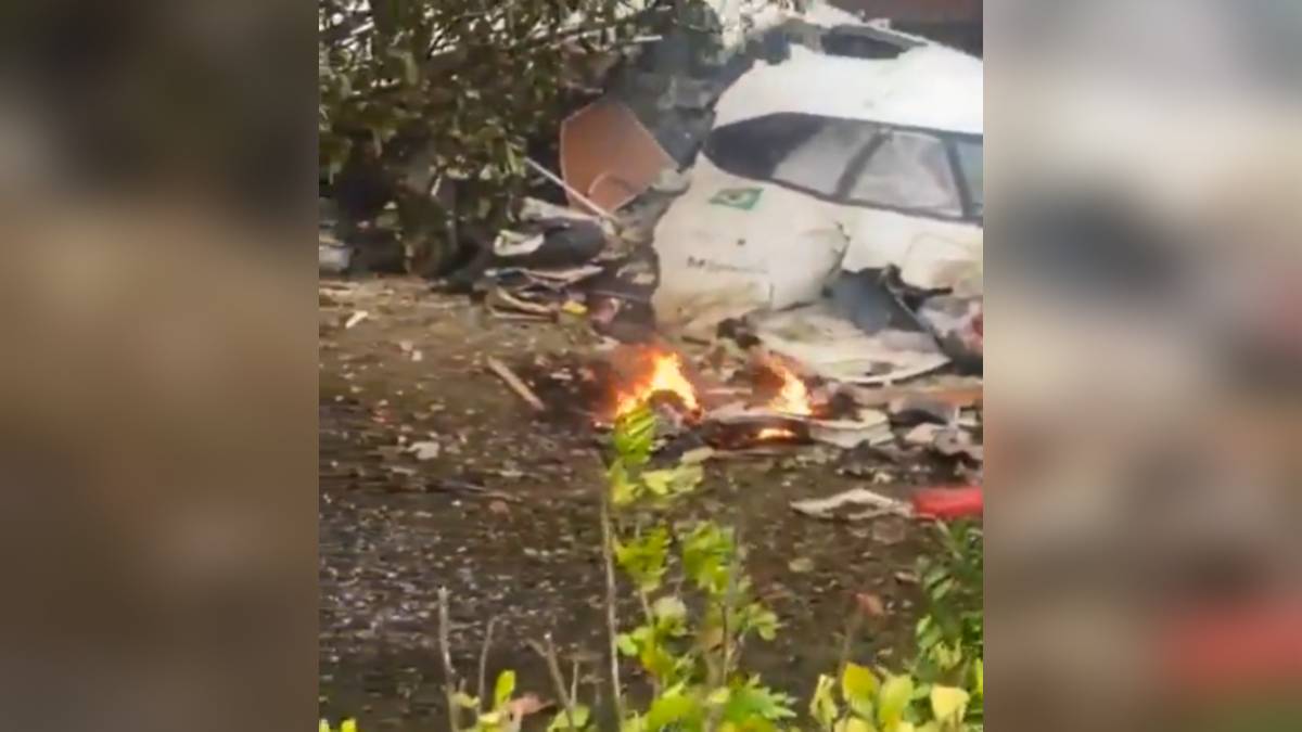 Una residencial, el lugar exacto donde se estrelló avión de pasajeros en Sao Paulo (imágenes)