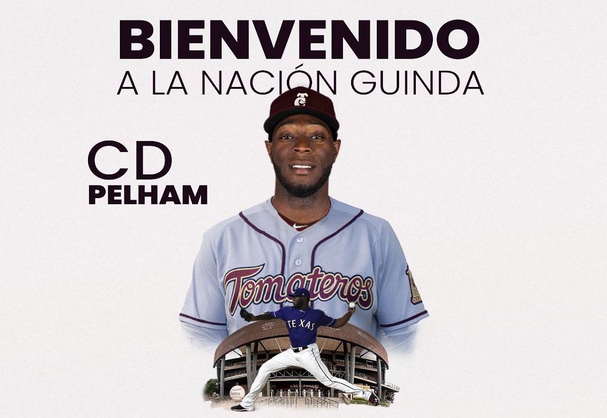 Tomateros de Culiacán anuncia al pitcher CD Pelham como su cuarto extranjero