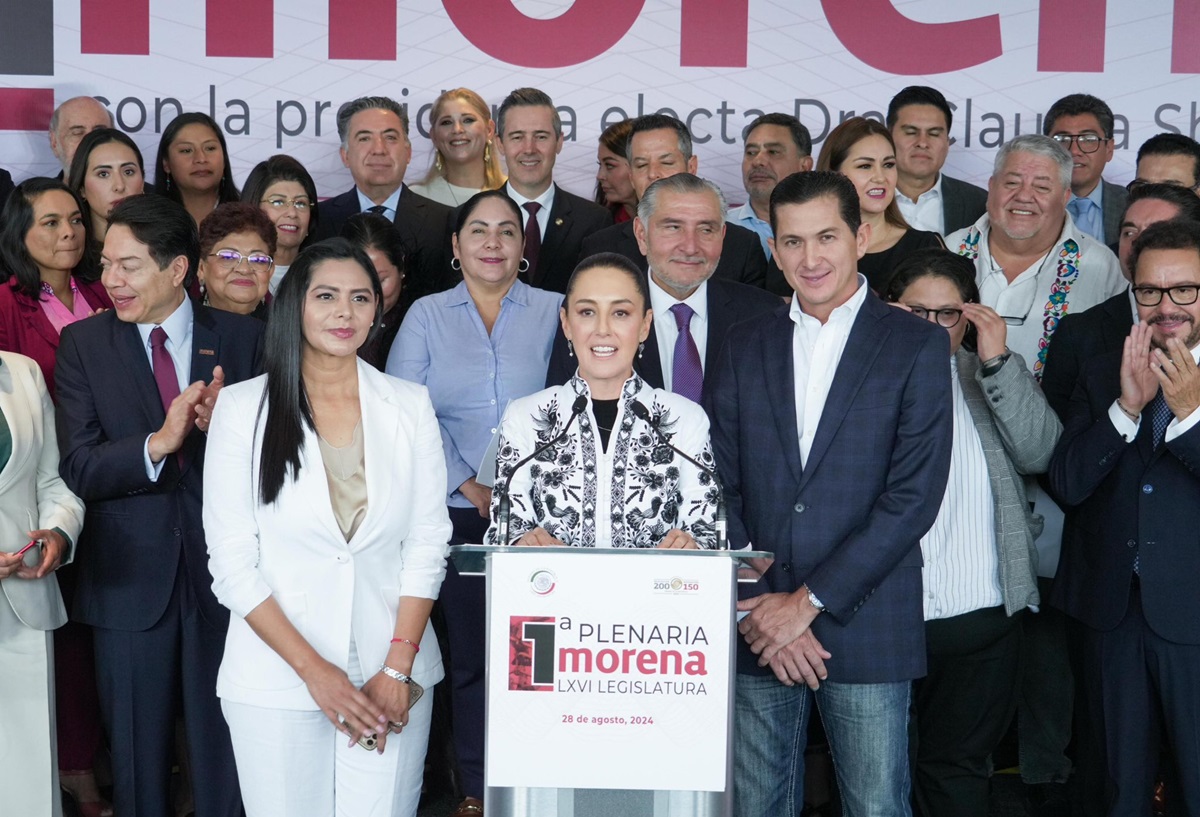 Video: Claudia Sheinbaum así dio la bienvenida a Morena a Araceli Saucedo y José Sabino Herrera del PRD