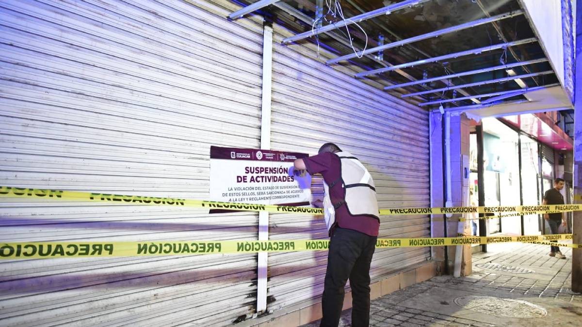 Clausura Protección Civil conocida zapatería en Culiacán por derrumbe de falso plafón