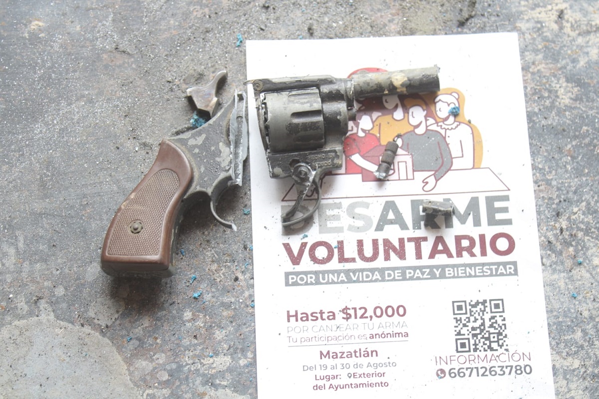 También los niños participan en la campaña “Desarme Voluntario 2024” en Mazatlán