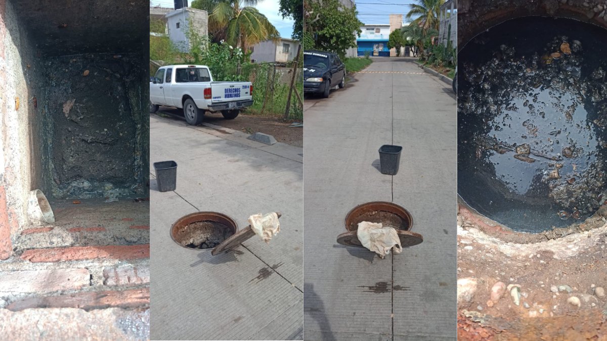 Denuncian a Japama de negligente; vecinos de la colonia Anáhuac por drenaje colapsado en el callejón Monterrey