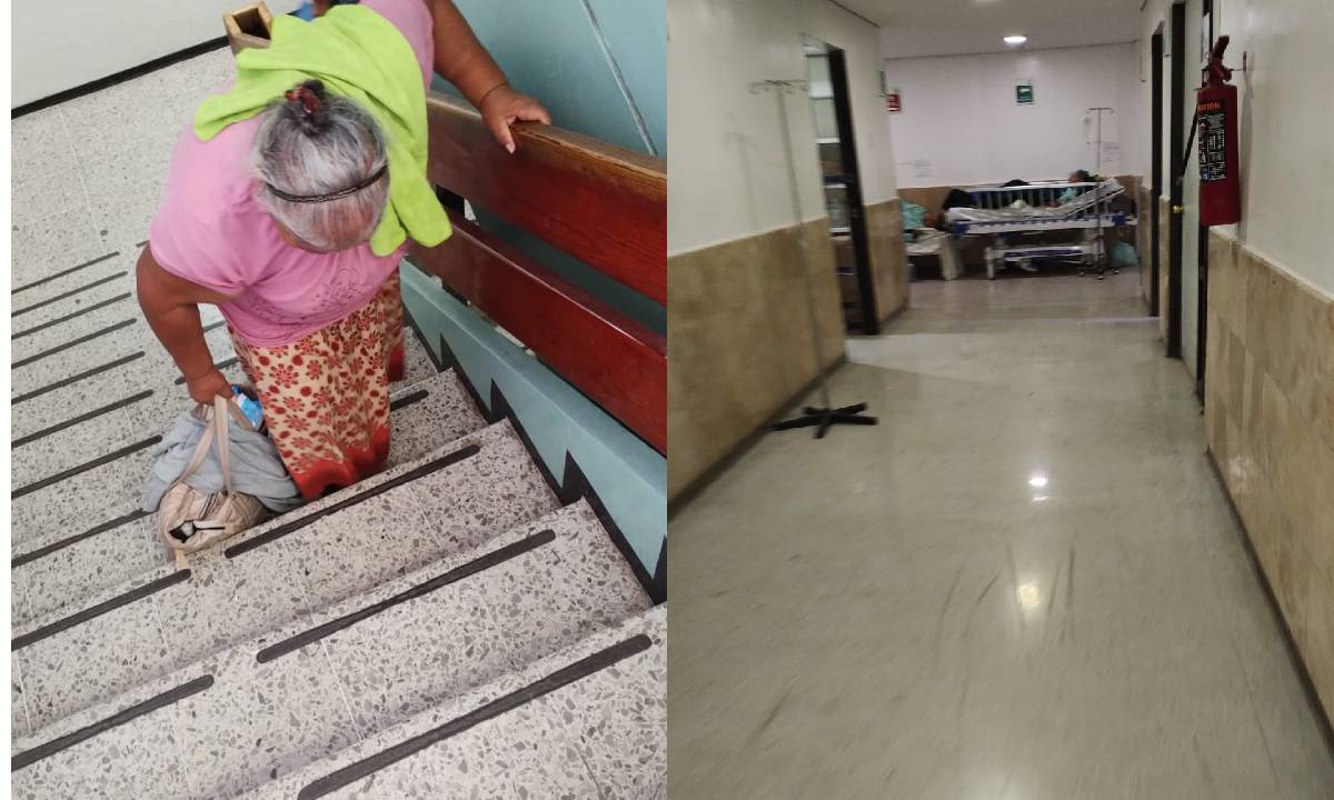 Se manifiestan por fallo de elevadores en el hospital 49, IMSS Los Mochis, reclaman cancelación de cirugías