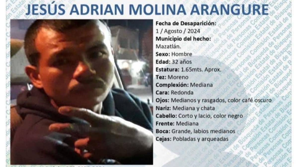 Lo vieron en la Pancho Villa de Mazatlán por última vez, Jesús Adrián lleva casi 15 días desaparecido