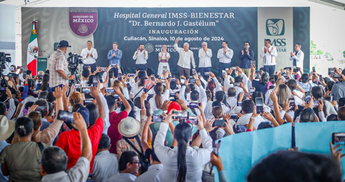 AMLO y Claudia Sheinbaum inauguraron nuevo Hospital General de Culiacán