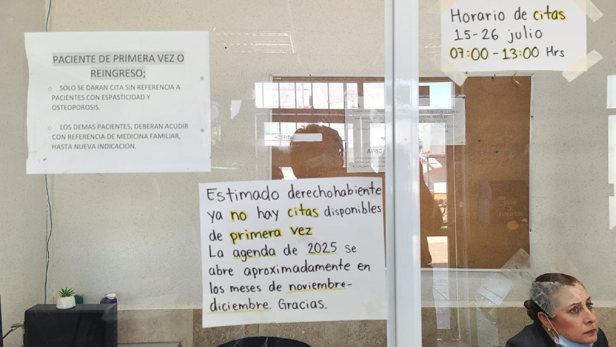 ¡No hay citas! Nuevos pacientes de rehabilitación física del ISSSTE deben esperar a 2025 para ser atendidos
