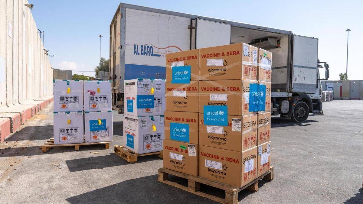 Israel acuerda pausas humanitarias para vacunación de polio en Gaza