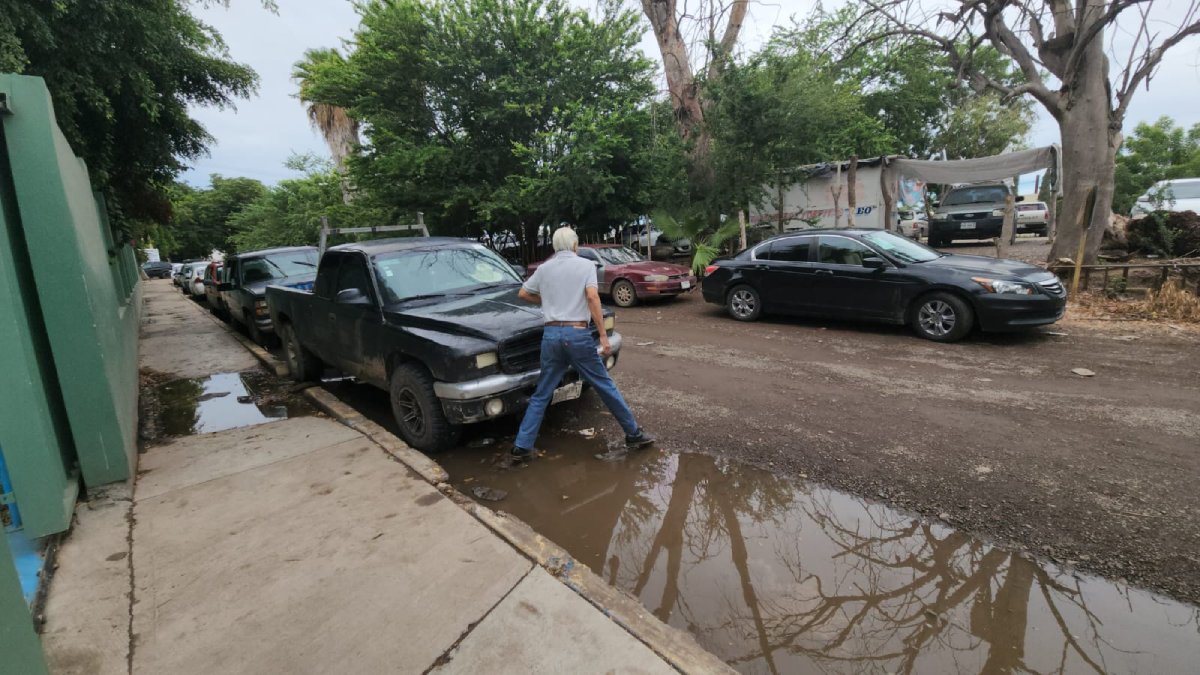 Hasta 32 milímetros de lluvia cayeron en esta zona de Guasave