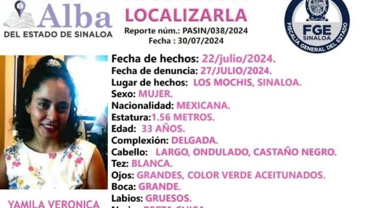 Localizan con vida a Yamila Verónica quién se encontraba desaparecida en Los Mochis