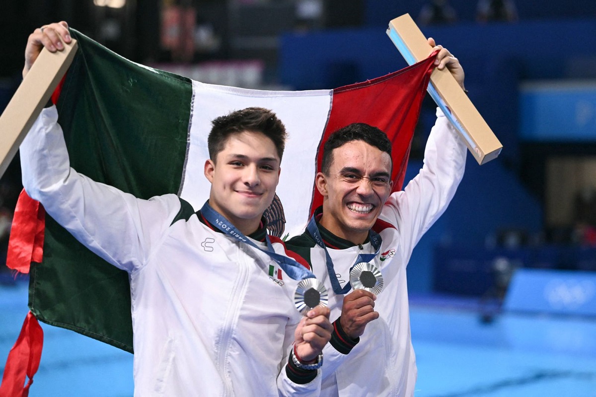 ¡Tercera medalla! México gana plata en clavados sincronizados 3m en París 2024