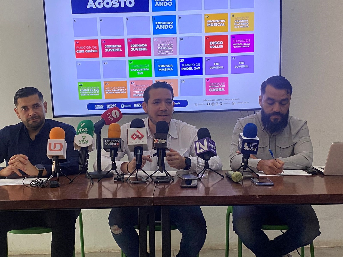 Con actividades culturales y deportivas festejarán el Mes de la Juventud en Culiacán