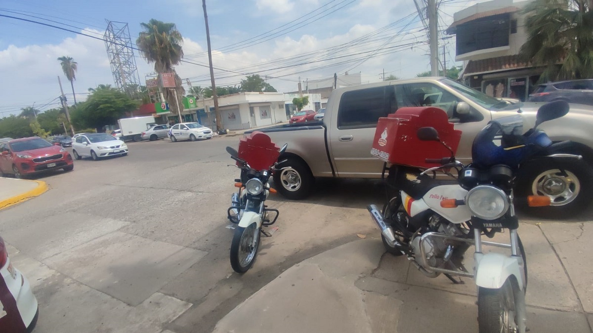 Un motociclista lesionado deja accidente en el sector centro de Los Mochis