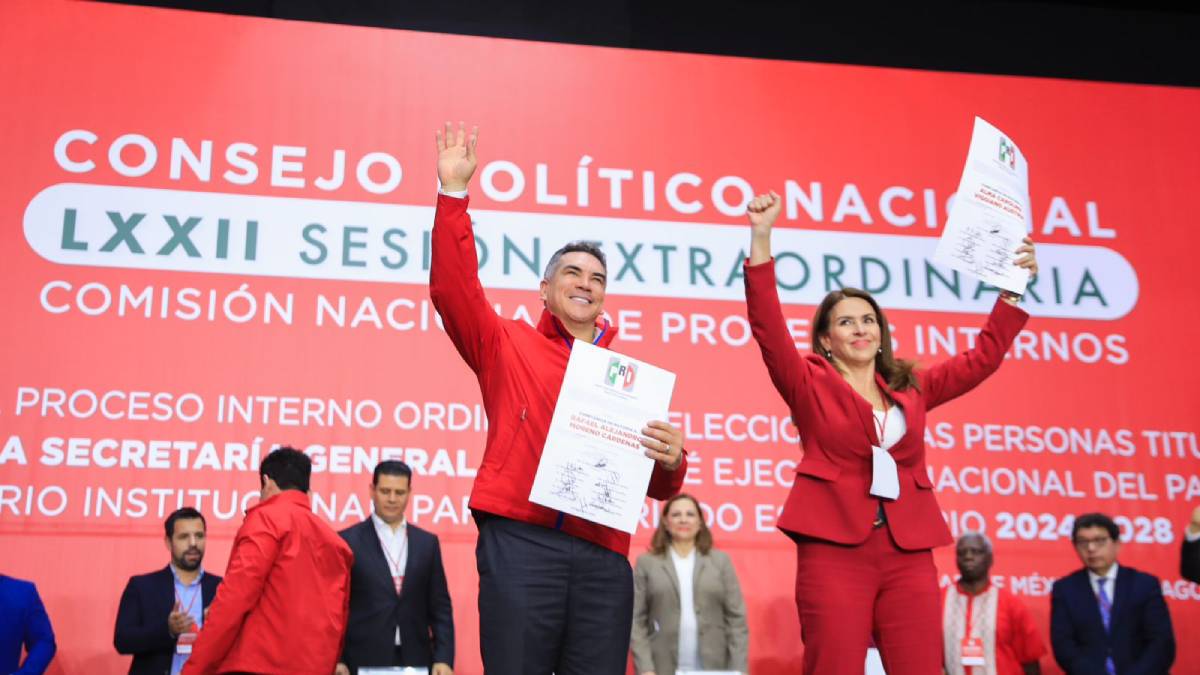 ¡No hubo sorpresas! Es ‘Alito’ Moreno reelecto en la Dirigencia Nacional del PRI para el periodo 2024-2028