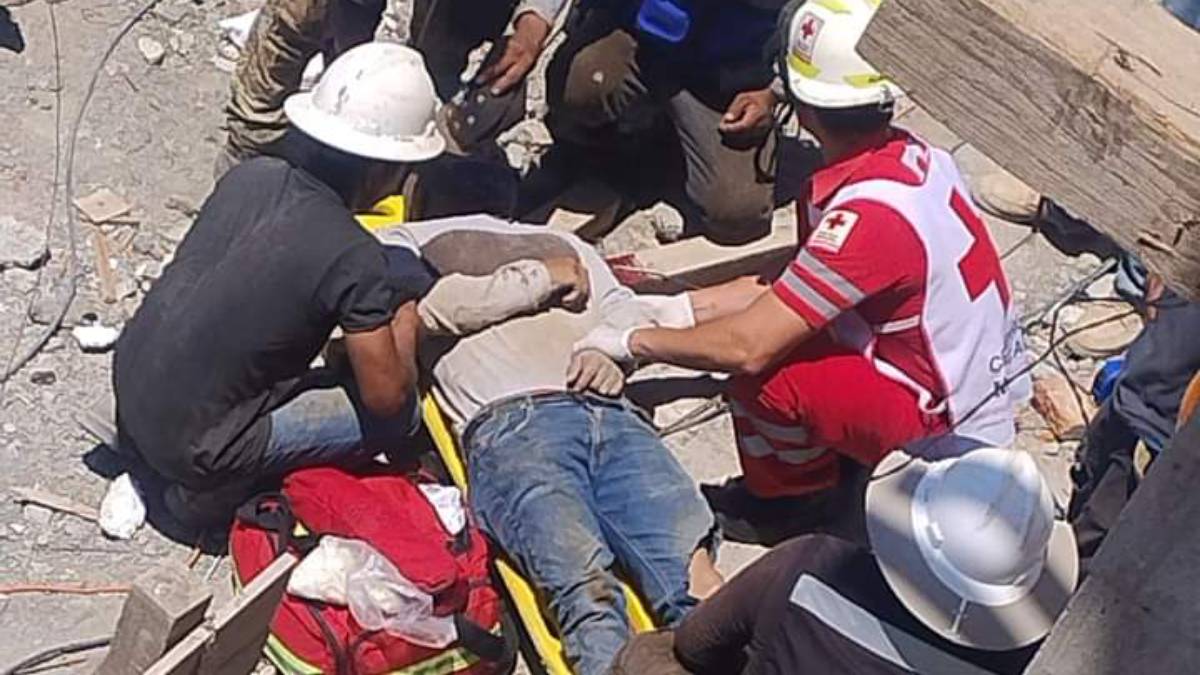 Obrero sufre caída mientras trabajaba en un Fraccionamiento Privado en Mazatlán