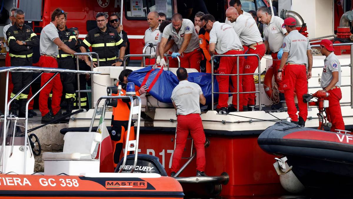 Naufragio en Sicilia: Rescatistas localizan cinco cuerpos en superyate de lujo
