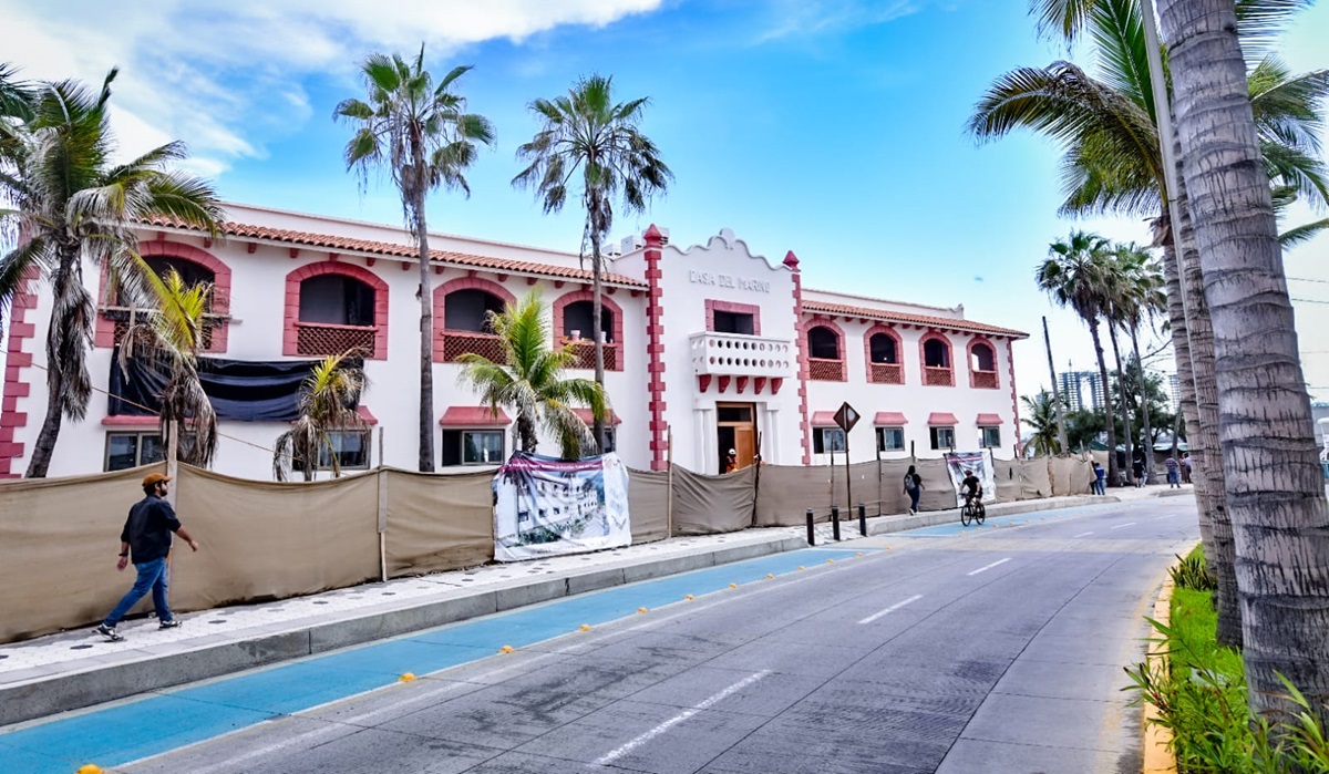 Presenta Casa del Marino en Mazatlán un 97% de avance en su reconstrucción